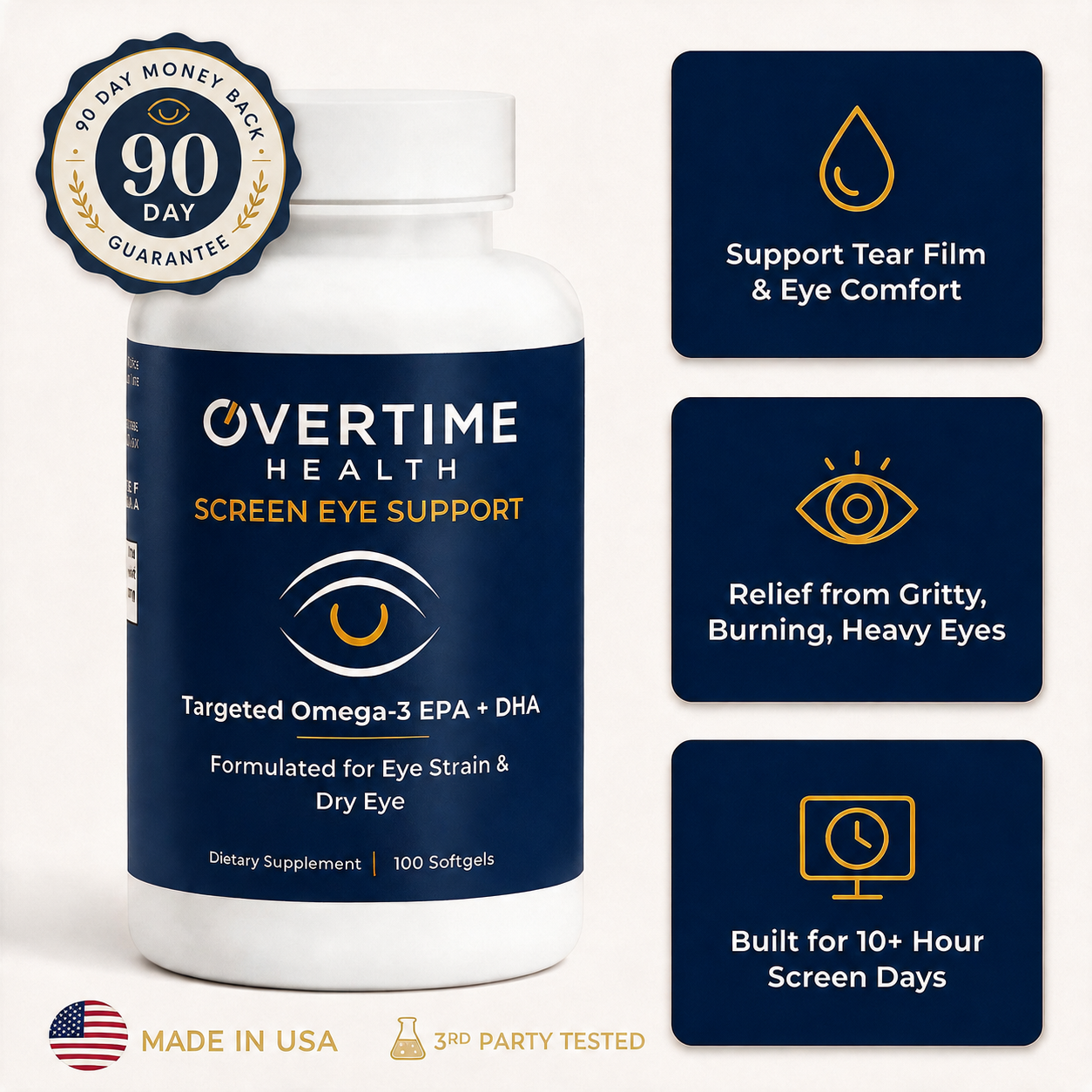 Overtime Screen Eye Support